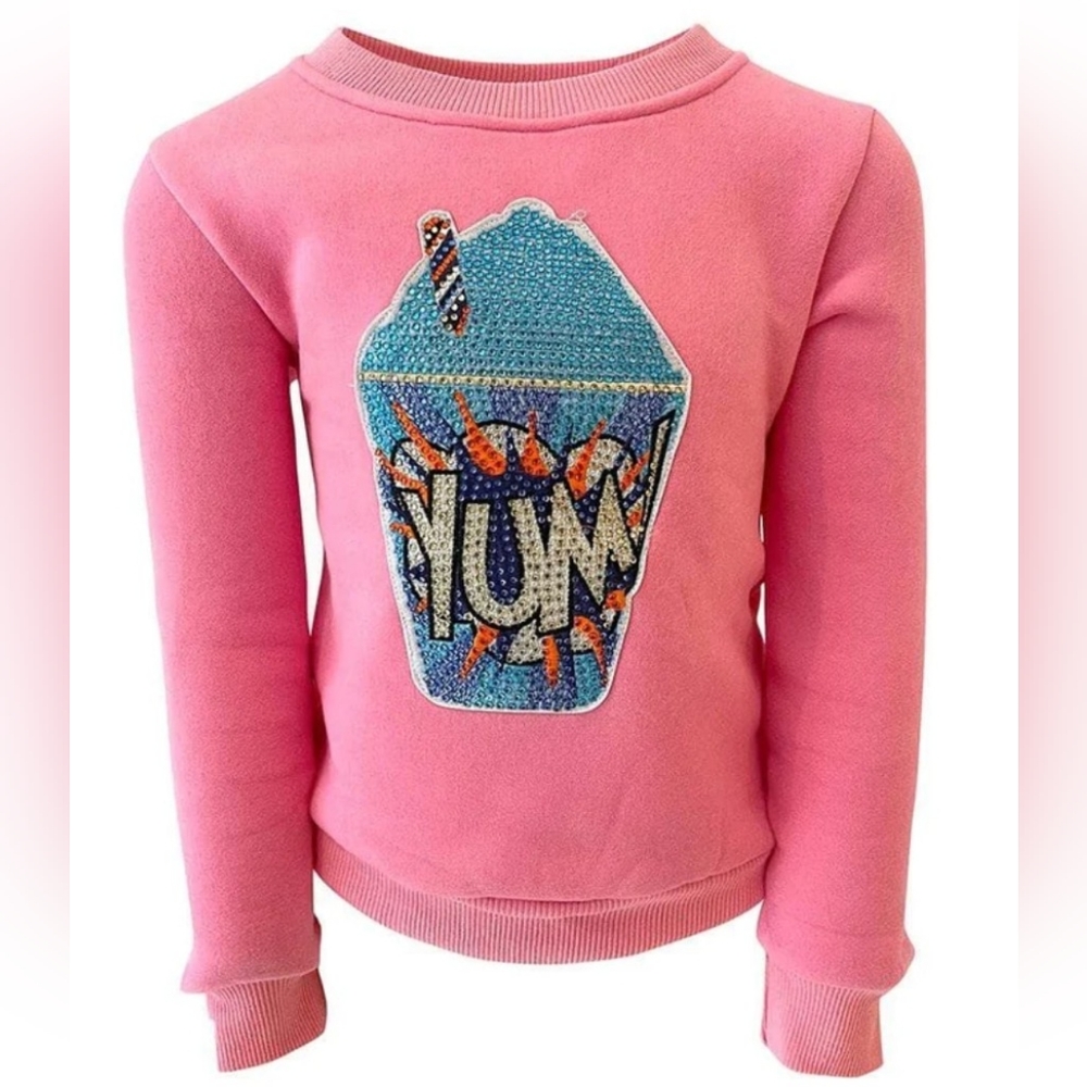 Lola and the Boys Peachy Yum sweat shirt